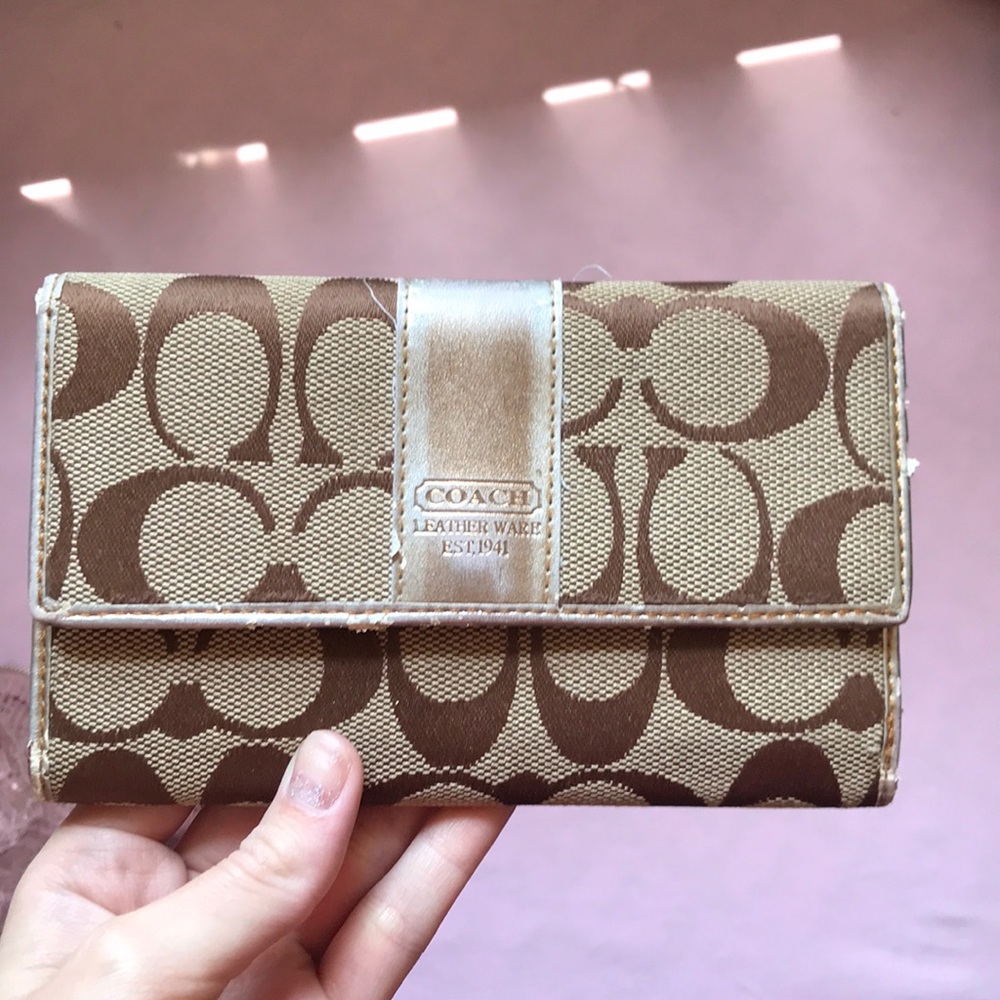 Brown coach wallet